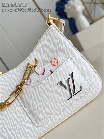 LV x TM Marellini Bag Epi grained cowhide leather White M13100