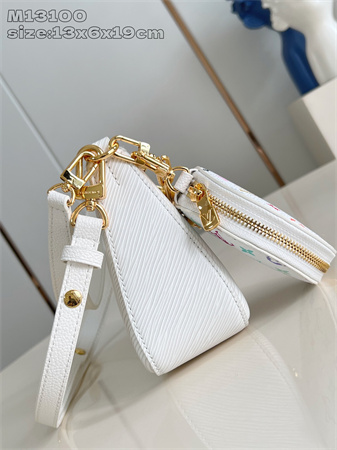 LV x TM Marellini Bag Epi grained cowhide leather White M13100