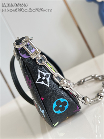LV x TM Pochette Accessoires Multicolor Monogram Canvas Black M13663