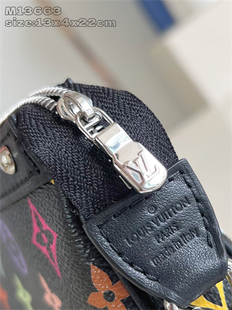 LV x TM Pochette Accessoires Multicolor Monogram Canvas Black M13663