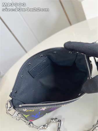 LV x TM Pochette Accessoires Multicolor Monogram Canvas Black M13663