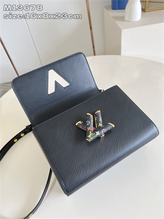 LV x TM Twist MM Slim Bag Epi grained cowhide leather Black M13243