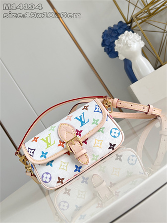 LV X TM Nano Diane Multicolor Monogram Canvas White M14194