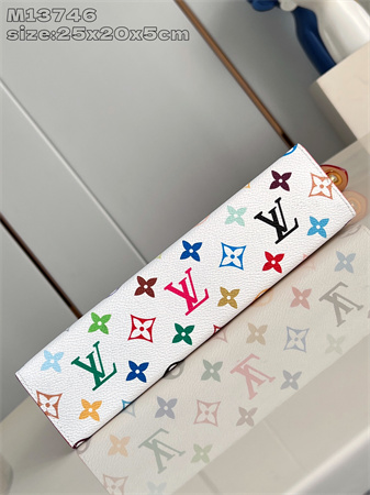 L.V X TM Toiletry Pouch Multicolors Monogram Canvas White M13746