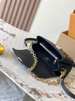 L.V Pochette Metis East West Monogram Empreinte embossed cowhide leather Black/Beige M46596 TOP