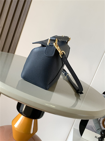 Loewe Mini Puzzle Bag In Soft Grained Calfskin Navy