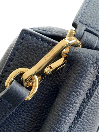 Loewe Mini Puzzle Bag In Soft Grained Calfskin Navy