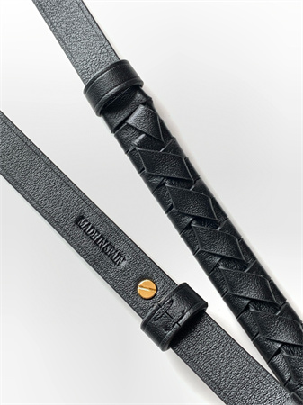 Loewe Woven spiral strap in classic calfskin Black