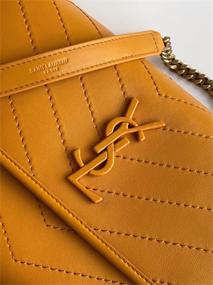 Y.S.L NIKI MEDIUM In Smooth Lambskin Yellow Color