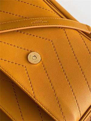 Y.S.L NIKI MEDIUM In Smooth Lambskin Yellow Color