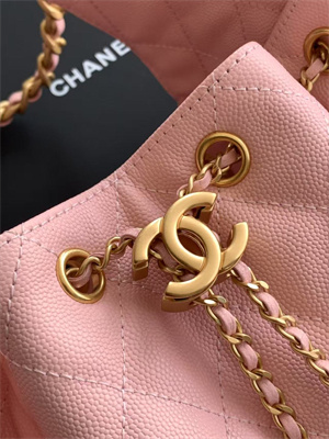 Chanel 25 Small Handbag Grained Calfskin Gold Tone Metal Pink AS5293