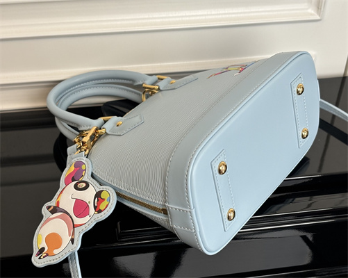 LV x TM Alma BB Epi Leather Washed Blue M14197