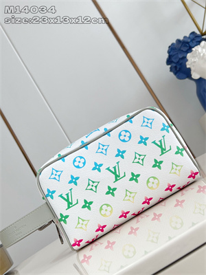 L.V Locker Dopp Kit Pouch Iridescent Monogram Canvas M14034