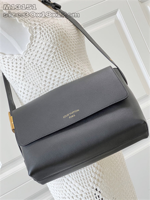 L.V Low Key Messenger Bag Grained calfskin Cognac M13148