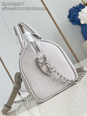 L.V Speedy Bandoulière 20 Monogram Empreinte Leather Brume M46397