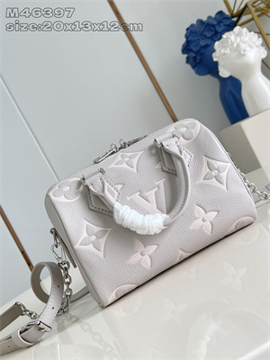 L.V Speedy Bandoulière 20 Monogram Empreinte Leather Brume M46397