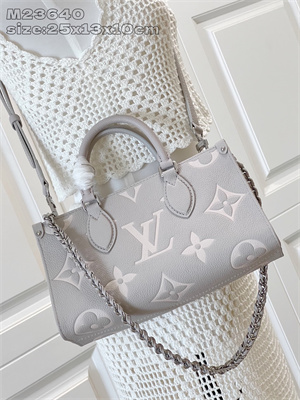 L.V  OnTheGo East West Monogram Empreinte Leather Brume/Quartz M14213