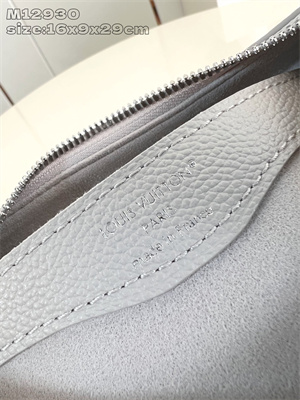 L.V Boulogne Bag Monogram Empreinte leather Brume/Quartz M14211