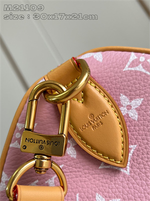 L.V Speedy P9 Bandoulière 30 Monogram Soft Calfskin Pink