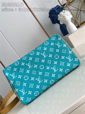 L.V Speedy P9 Bandoulière 30 Monogram Soft Calfskin lake Blue