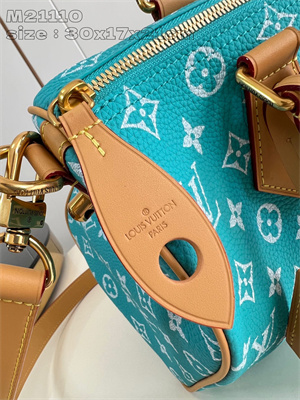 L.V Speedy P9 Bandoulière 30 Monogram Soft Calfskin lake Blue