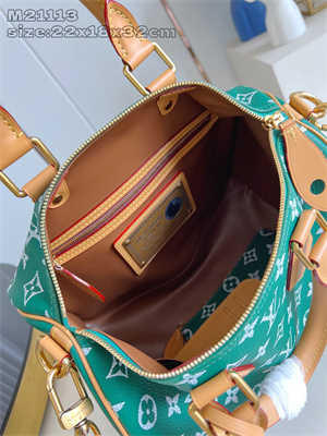 L.V Speedy P9 Bandoulière 30 Monogram Soft Calfskin Green