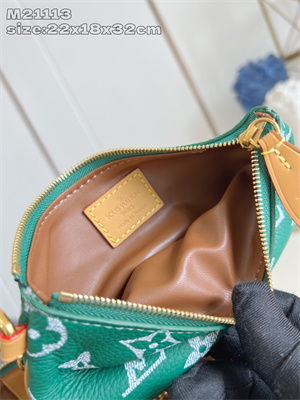 L.V Speedy P9 Bandoulière 30 Monogram Soft Calfskin Green