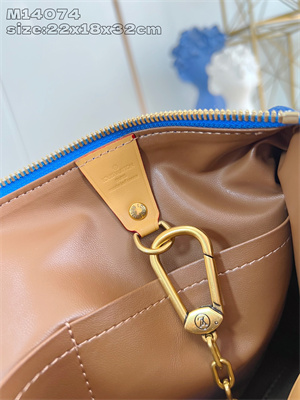 L.V Speedy P9 Bandoulière 30 Monogram Soft Calfskin Blue