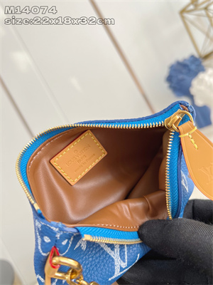 L.V Speedy P9 Bandoulière 30 Monogram Soft Calfskin Blue