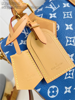 L.V Speedy P9 Bandoulière 30 Monogram Soft Calfskin Blue