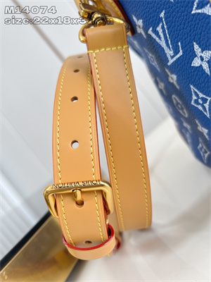 L.V Speedy P9 Bandoulière 30 Monogram Soft Calfskin Blue