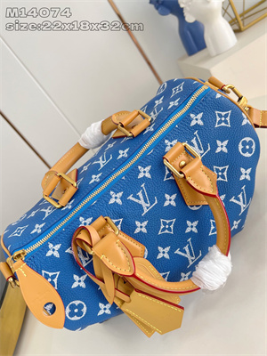 L.V Speedy P9 Bandoulière 30 Monogram Soft Calfskin Blue