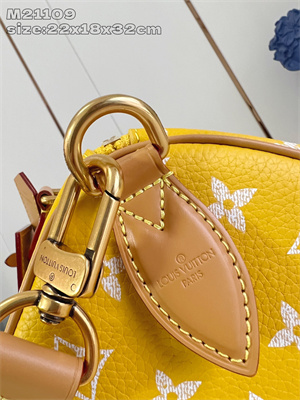L.V Speedy P9 Bandoulière 30 Monogram Soft Calfskin Yellow