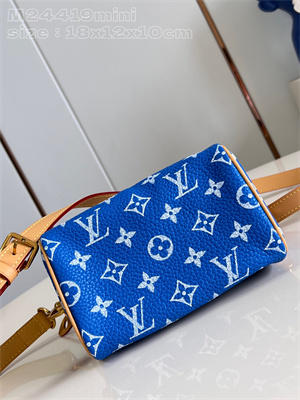 L.V Speedy P9  Bandoulière 18 Monogram Soft Calfskin Blue
