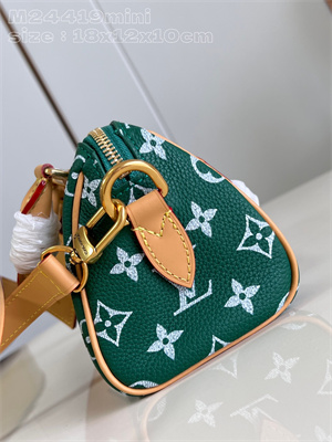 L.V Speedy P9  Bandoulière 18 Monogram Soft Calfskin Green