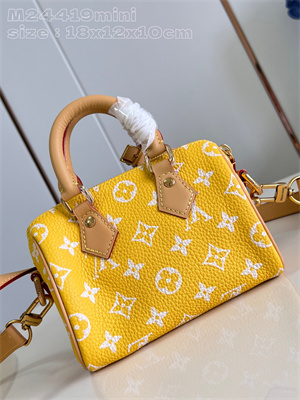 L.V Speedy P9  Bandoulière 18 Monogram Soft Calfskin Yellow