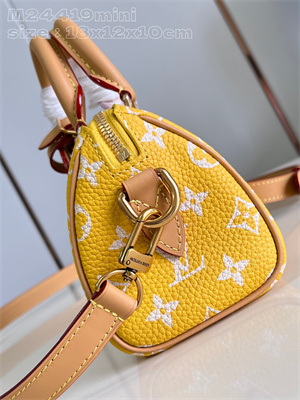 L.V Speedy P9  Bandoulière 18 Monogram Soft Calfskin Yellow