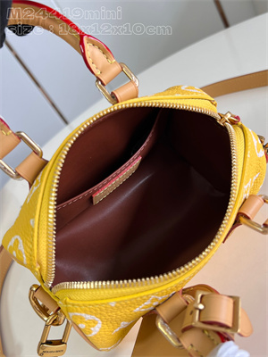 L.V Speedy P9  Bandoulière 18 Monogram Soft Calfskin Yellow