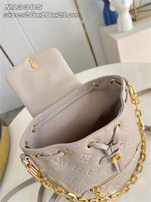 L.V Coussin Backpack PM Lambskin Leather Galet M13358