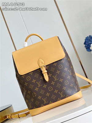 L.V Soho MM Backpack Coated canvas & Cowhide-leather M14653