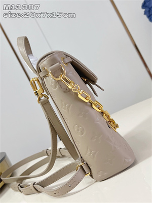 L.V Coussin Backpack Mini Lambskin Leather Galet M13387