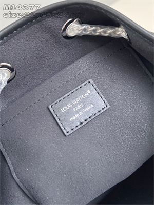 LV No Way Vibe Bucket Bag Lambskin Leather Black M14377