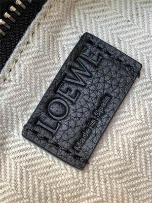 Loewe Small Puzzle Bag In Soft Grained Calfskin Silver Tone Metal Black