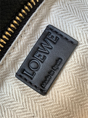 Loewe Small Puzzle Bag In Soft Grained Calfskin Gold Tone Metal Black