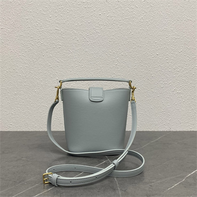 Celine Mini Bucket Louise IN Smooth Calfskin Ice Blue Color
