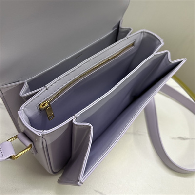 Celine Classique Triomphe Bag In Shiny Calfskin Lavender Color