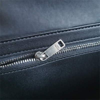 Celine Classique Triomphe Bag In Shiny Calfskin All Black Color