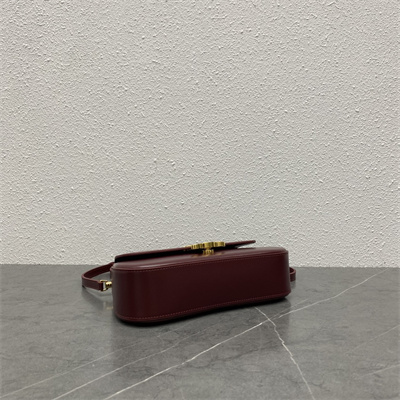 Celine TEEN LOLA in shiny calfskin Bordeaux Color