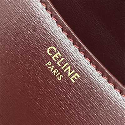 Celine TEEN LOLA in shiny calfskin Bordeaux Color