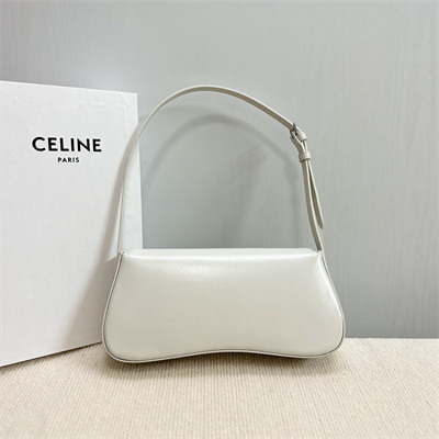 Celine Medium LOLA In Shinny Calfskin White